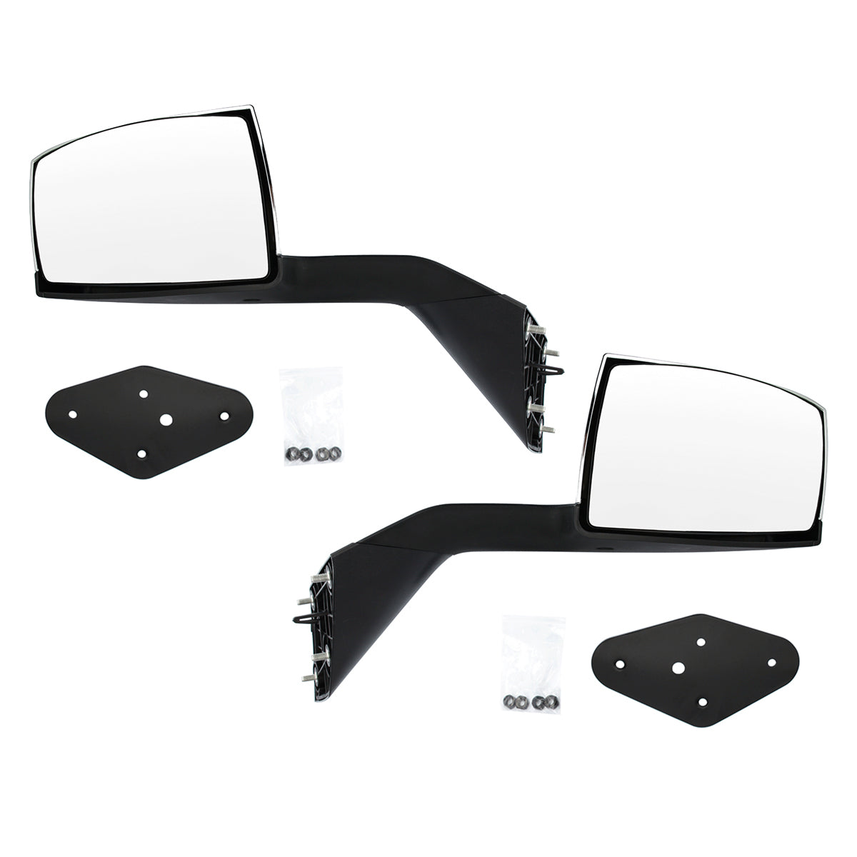 Chrome Hood Mirror Assembly LR for VNL2004-2017