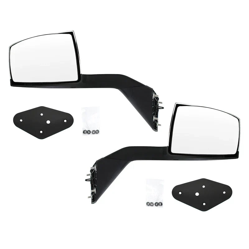 Chrome Hood Mirror Assembly LR for VNL2004-2017 — Premium Hood Mirror Replacement for Volvo VNL Trucks