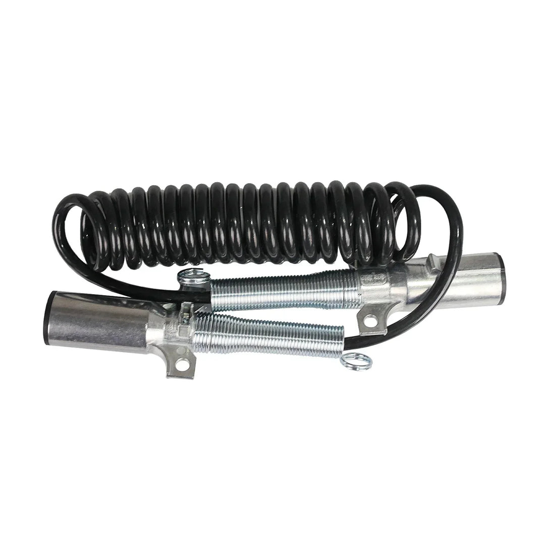 12 FT 7 Way Plug ABS Coiled Cable for Universal – Heavy-Duty Trailer Electrical Cable