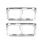 Headlight Bezels for Peterbilt 378 379, Kenworth T400 T600 T800 W900B W900L Classic 120