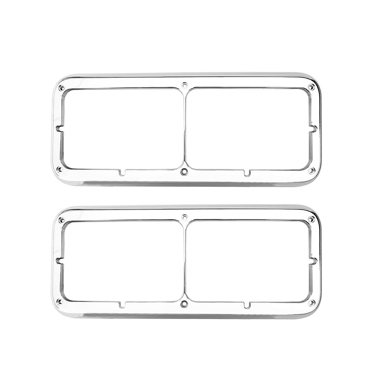 Rectangular Dual Headlight Bezel Without Visor for PETERBILT 379 / KENWORTH W900