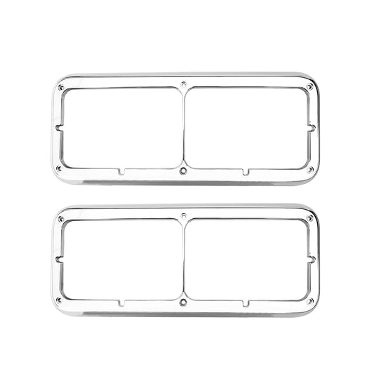Rectangular Dual Headlight Bezel Without Visor for PETERBILT 379 / KENWORTH W900