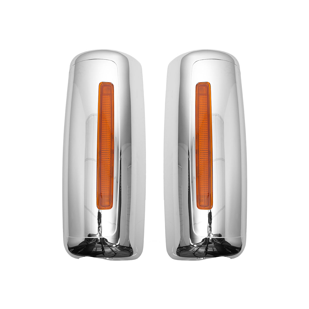 Chrome Mirror Cover With Turn Signal Light LR for INTERNATIONAL PROSTAR