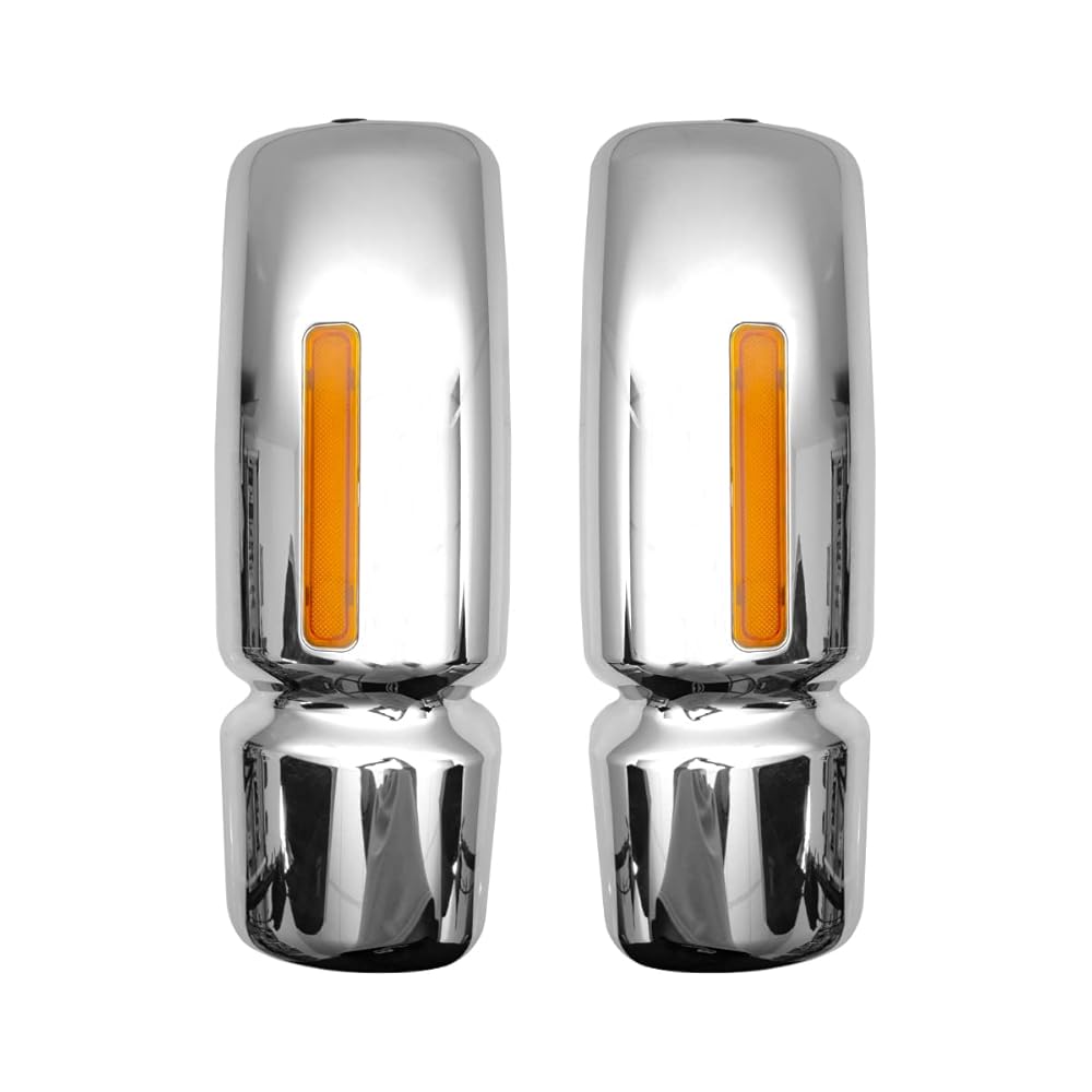 Chrome Mirror Cover With Turn Signal Light LR for INTERNATIONAL WORKSTAR