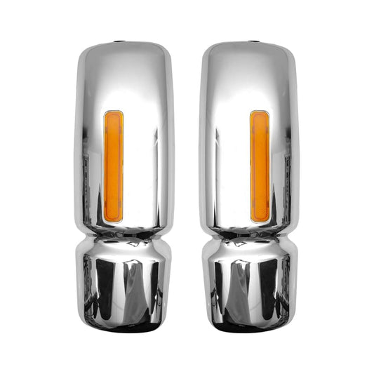 Chrome Mirror Cover With Turn Signal Light LR for INTERNATIONAL WORKSTAR