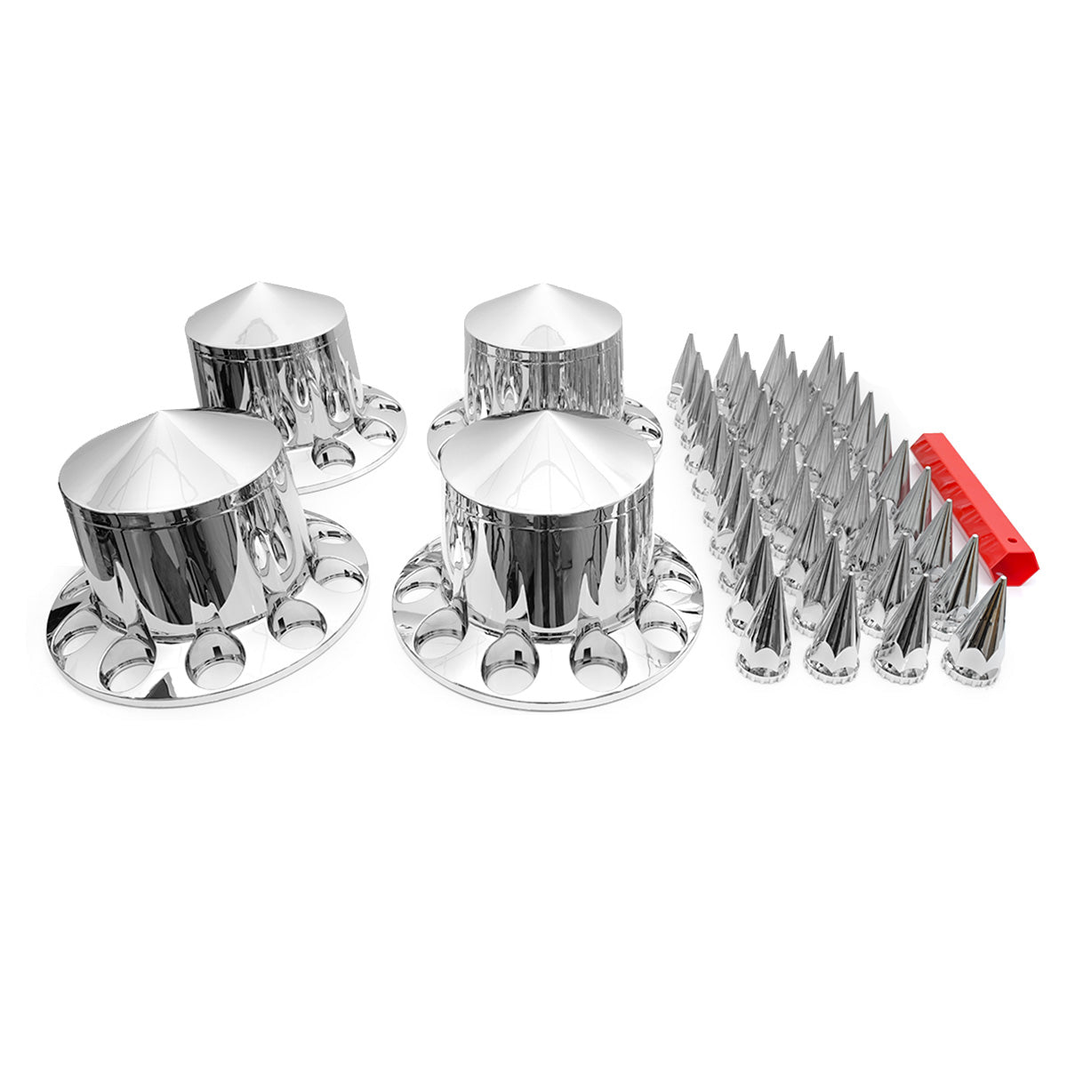 33 mm Spiked Axle Cover Set(4 Rear) for Universal