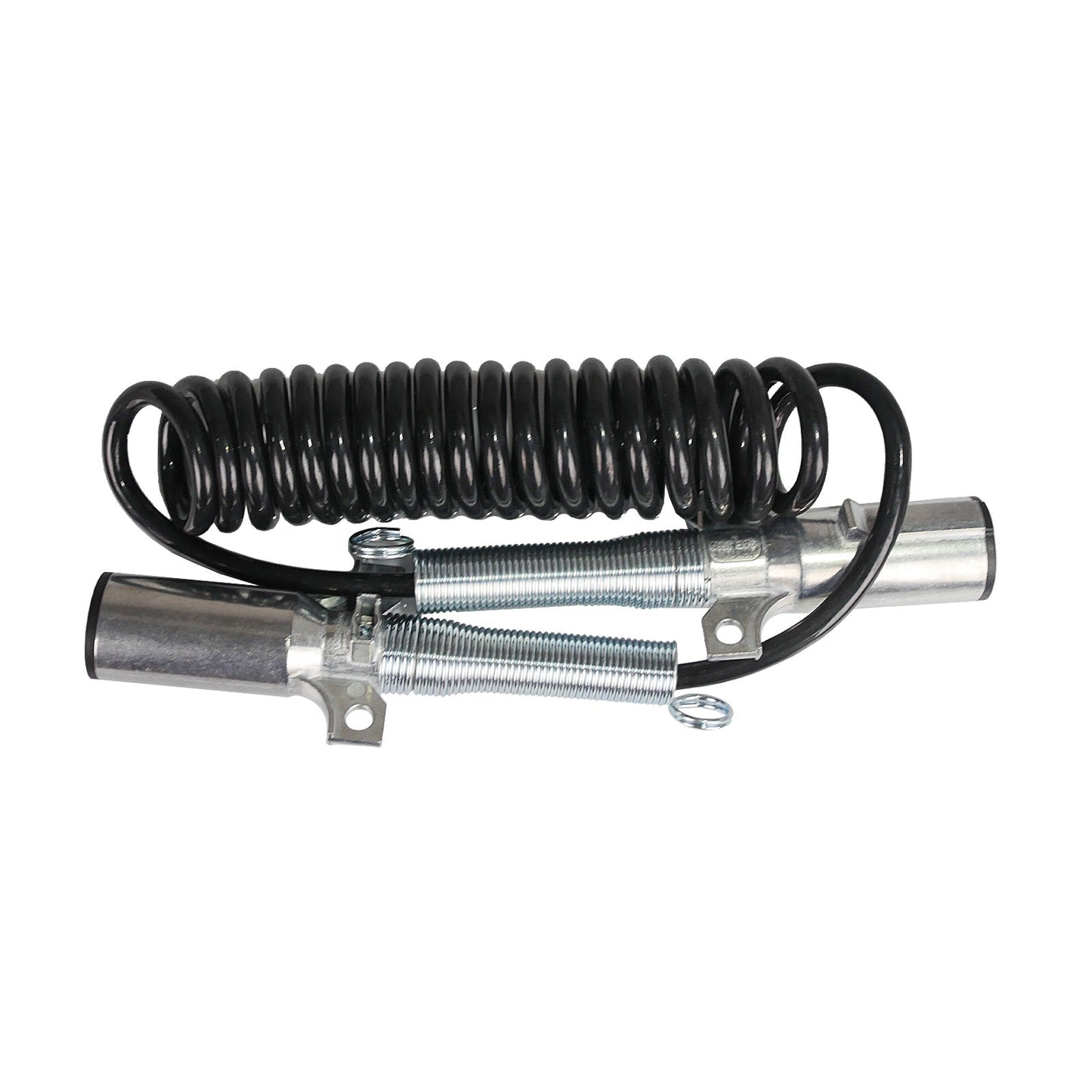 12 FT 7 Way Plug ABS Coiled Cable for Universal