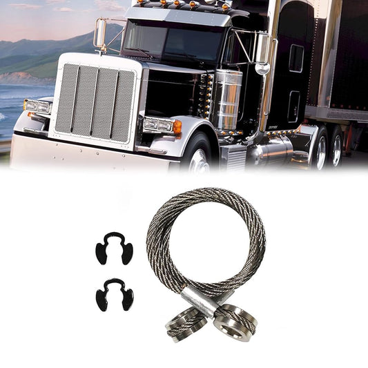 Hood Stay Control Cable for 1987-2010 Peterbilt 357 375 377 378